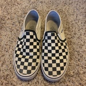 Checkered Slip On Vans